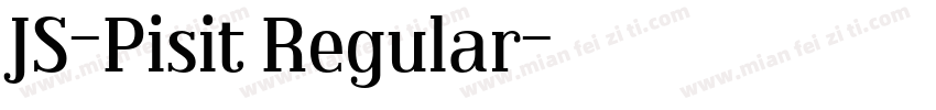 JS-Pisit Regular字体转换